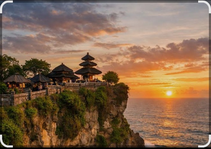 Uluwatu Bali cliffs and temple